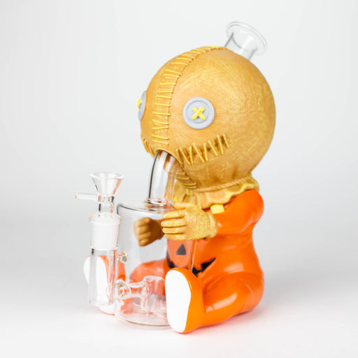 9.8'' Vinyl Pumpkin Ghost Baby Water Pipe Resin · Silicone · Plastic Bong JJ Distribution