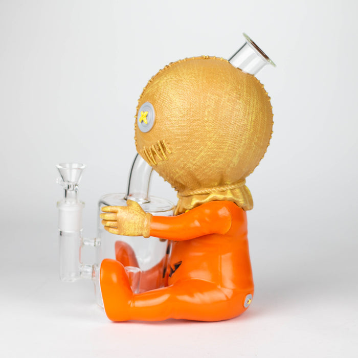 9.8'' Vinyl Pumpkin Ghost Baby Water Pipe Resin · Silicone · Plastic Bong JJ Distribution