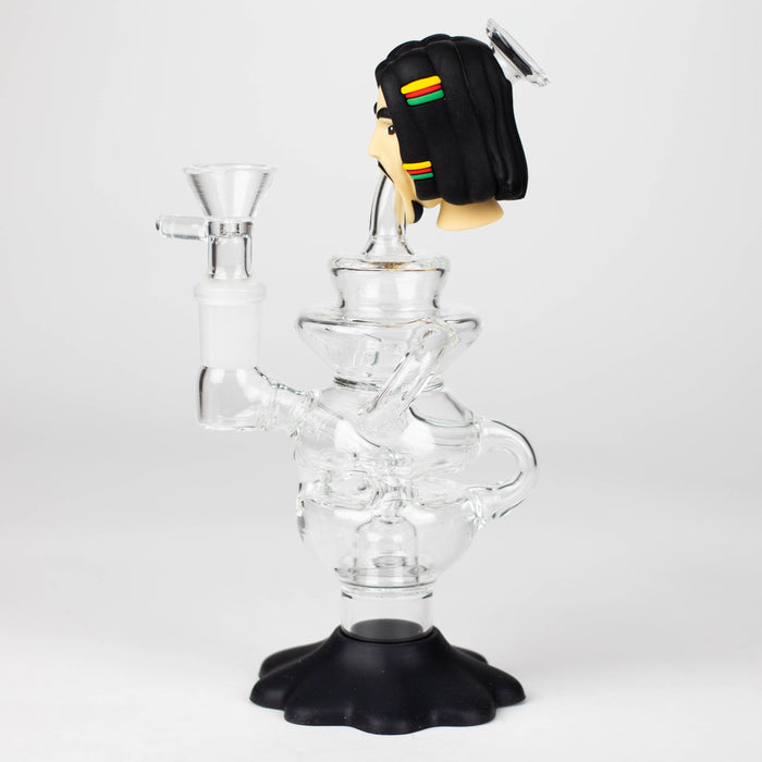 7.6"Marley functional glass water pipe Glass Bong YHS Smoke