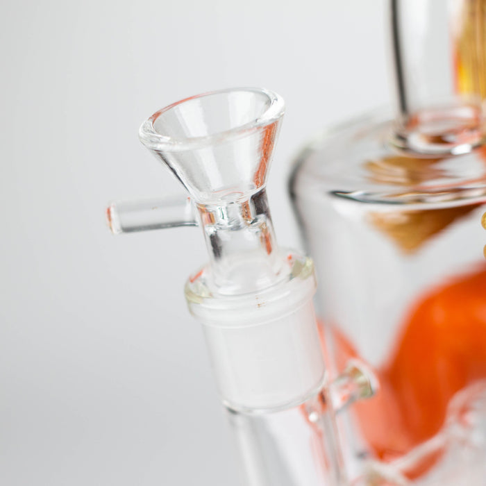 9.8'' Vinyl Pumpkin Ghost Baby Water Pipe Resin · Silicone · Plastic Bong JJ Distribution