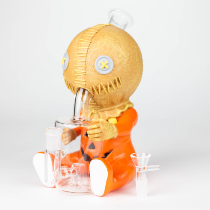 9.8'' Vinyl Pumpkin Ghost Baby Water Pipe Resin · Silicone · Plastic Bong YHS Smoke
