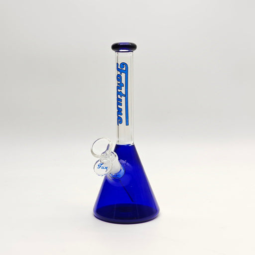 Fortune | 8" 4mm Coloured Bong Assorted Colour Glass Bong Fortune Blue