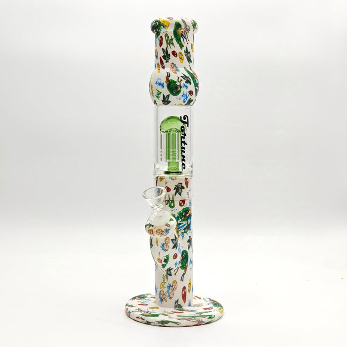 Fortune | 12.5" Silicone Hydrographic Tree Perc Waterpipe Resin · Silicone · Plastic Bong Fortune
