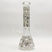 Glow in the dark 14" 7mm Egyptian Design Bong Glass Bong Super Supplys Inc