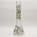 Glow in the dark 14" 7mm Egyptian Design Bong Glass Bong Super Supplys Inc