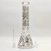 Glow in the dark 14" 7mm Egyptian Design Bong Glass Bong Super Supplys Inc