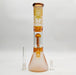 14" Electroplate Skull Design Percolator Beaker Glass Bong Super Supplys Inc