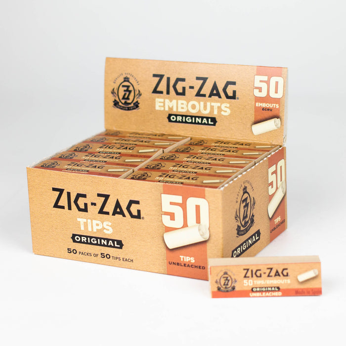 ZIG-ZAG | Unbleached Original Tips box of 50 Filter Tip ONE