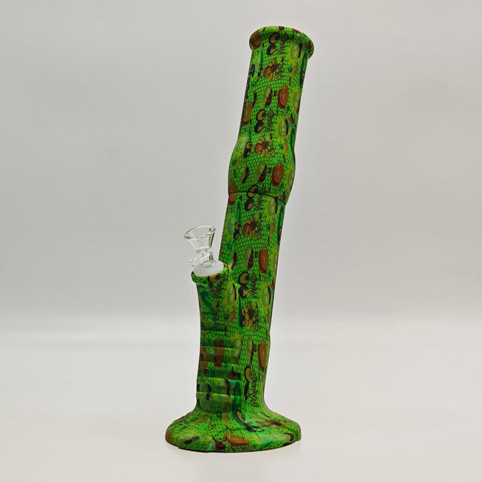 Fortune | 13-½" Graphic Silicone Straight Shooter [SP1008P] Resin · Silicone · Plastic Bong Fortune