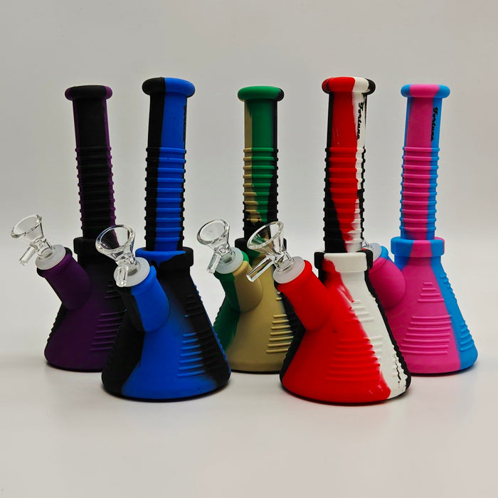 Fortune | 8-½"Silicone Beaker Bong [SP1019S] Resin · Silicone · Plastic Bong Fortune
