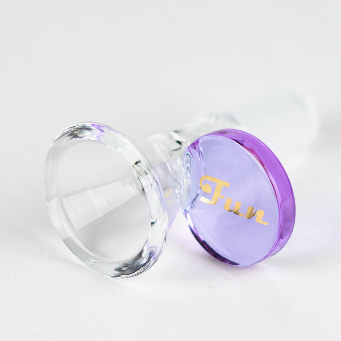 Fortune | 14mm Joint Handle Bowl Bowl · Popper Fortune Purple