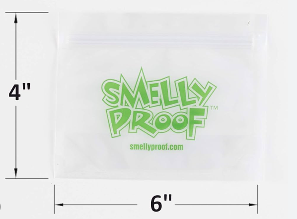 Smelly Proof Storage Bags 10 Pack Zip Bag NIBO Distribution CLEAR - S