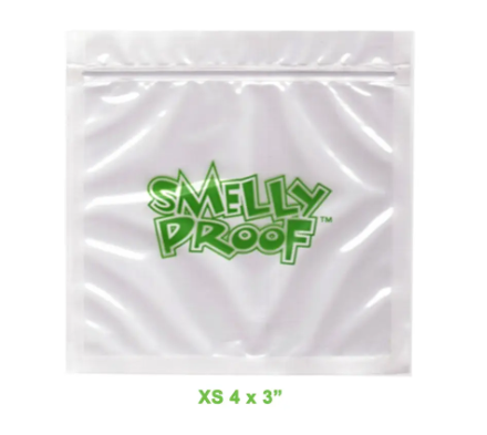 Smelly Proof Storage Bags 10 Pack Zip Bag NIBO Distribution CLEAR - XS