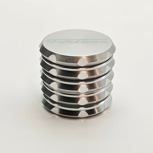 Fortune | 4 Parts 60mm x 54mm Aluminum Grinder Regular Grinder Fortune Silver