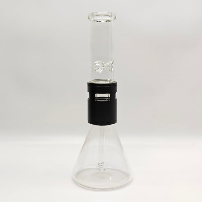 14" Metal Detachable Glass Bong Assorted Colours Glass Bong Super Supplys Inc Black