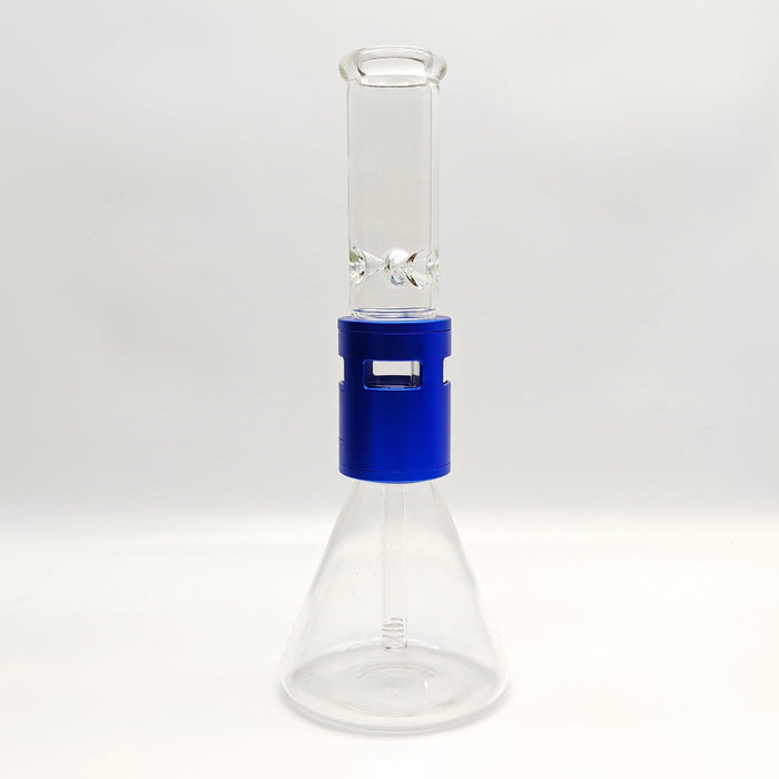14" Metal Detachable Glass Bong Assorted Colours Glass Bong Super Supplys Inc Blue