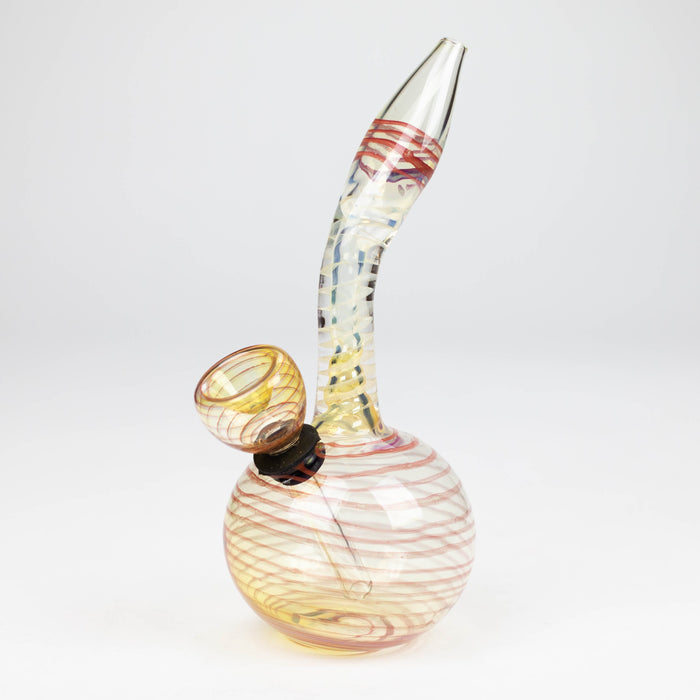 6" changing color glass bong Glass Bong ONE Red