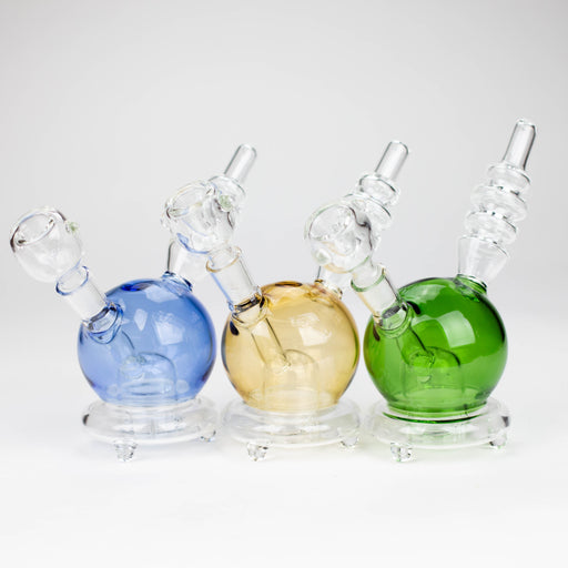 6" Apple glass water bong Glass Bong Bongzie Smokes