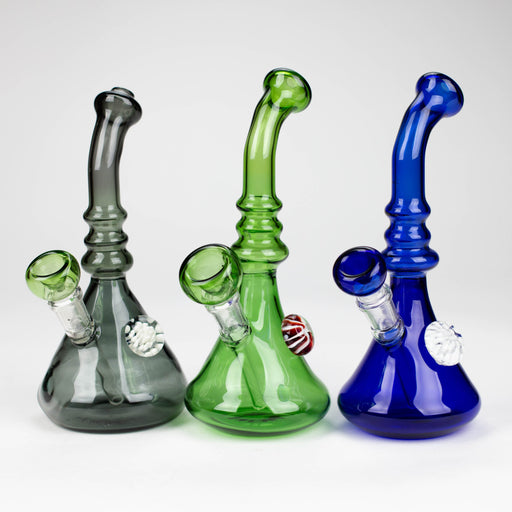 7" EYE COLOUR TUBE BONG Glass Bong Bongzie Smokes