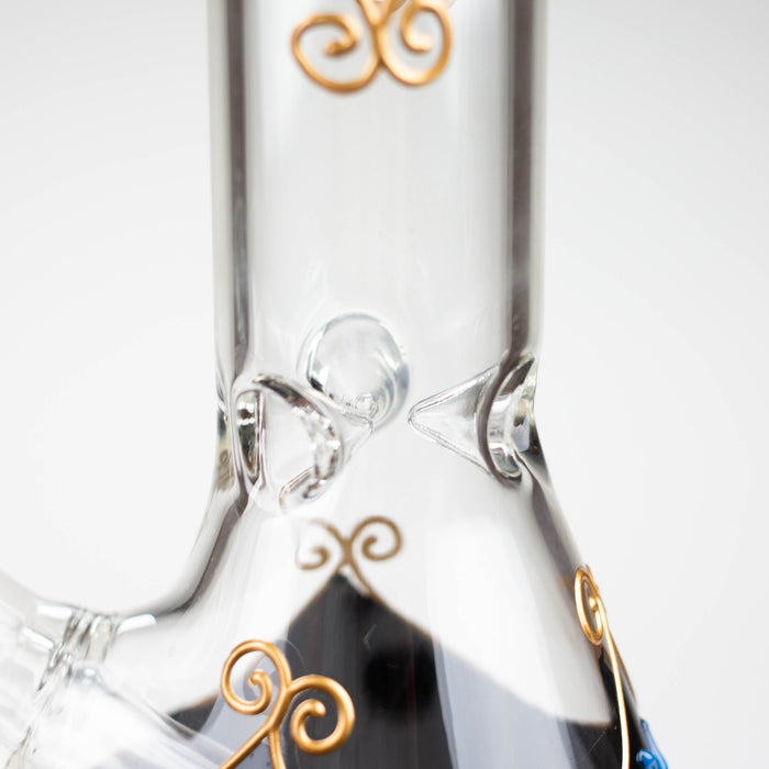 10" 3D Sky Design Glass Beaker Bong Glass Bong 777 Smoke