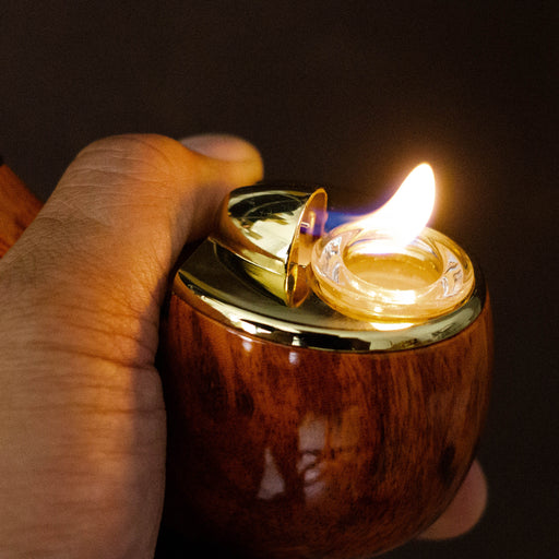 Click It | Gift Set Pipe Lighter & Container Wooden Pipe Canadian Distributor