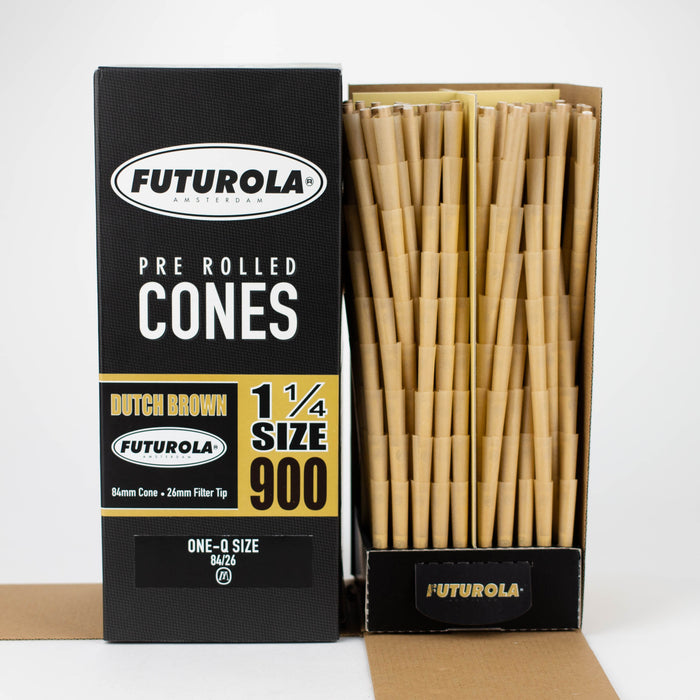 FUTUROLA | 84/26 STANDARD PAPER CONES-1 1/4 900 Pre-rolled Cone (Bulk / Tower) JC Novelty & Design