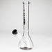 TOKE | 10" Beaker glass water bong Glass Bong Smoking Cat Distribution Black