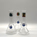 Stamped Glass Water Pipe 6" - Assorted Designs Glass Bong NIBO Distribution