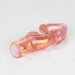 2.5" Pink Gold fumed Glass Twist Pipe Pack of 4 Glass Pipe Super Supplys Inc