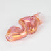 2.5" Pink Gold fumed Glass Twist Pipe Pack of 4 Glass Pipe Super Supplys Inc