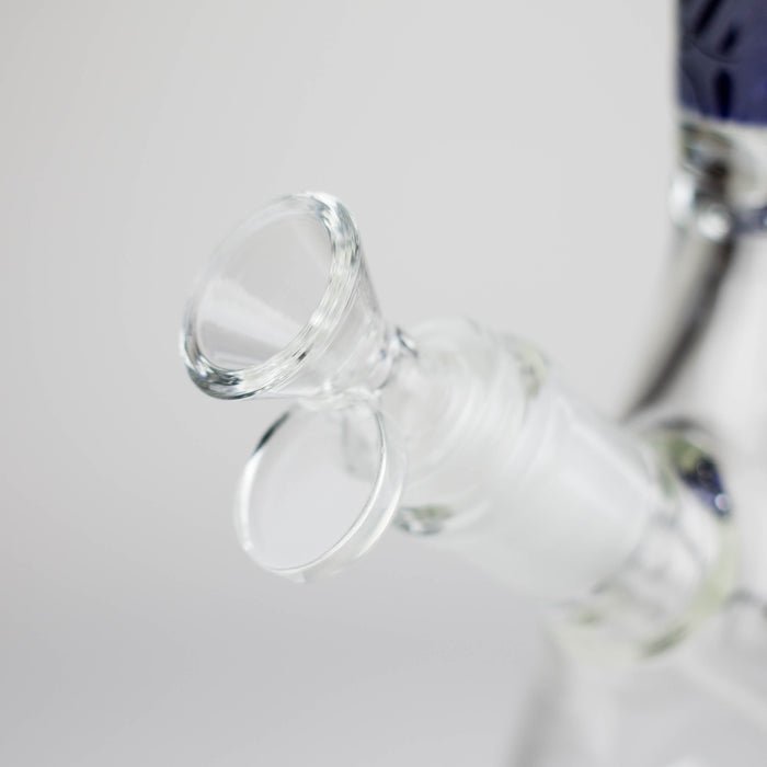 14" High Quality engraved Beaker Glass Bong [C2664-3] Glass Bong Canadian Distributor