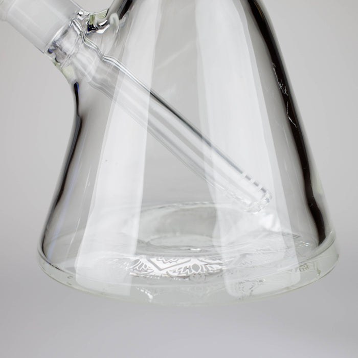 14" High Quality engraved Beaker Glass Bong [C2664-3] Glass Bong Canadian Distributor