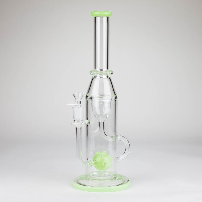 14″ Beaker Base Glass Bong [C1540] Glass Bong Canadian Distributor Milky Green