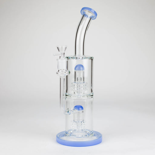12″ Bent neck Glass Bong [C1539] Glass Bong Canadian Distributor Jade Blue