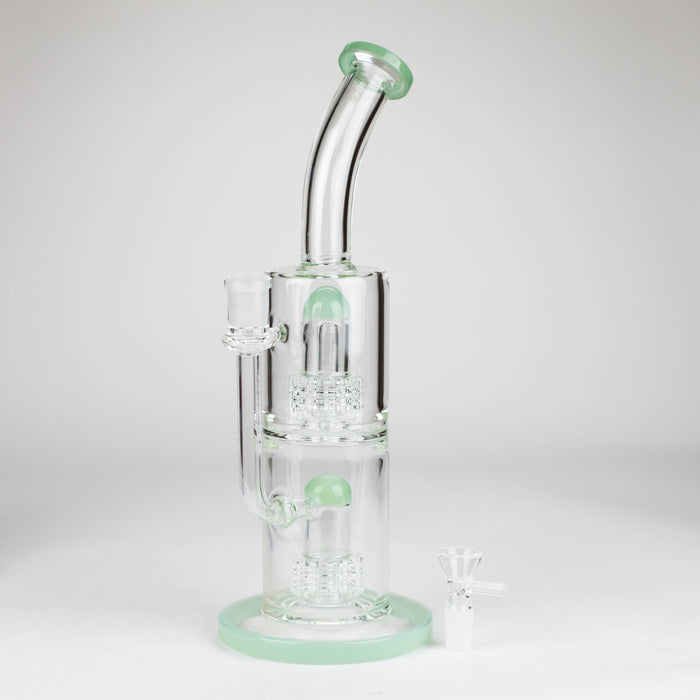12″ Bent neck Glass Bong [C1539] Glass Bong Canadian Distributor Mint