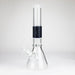 14" Beaker Base Glass Bong [C1035-CC268] Glass Bong Canadian Distributor Black