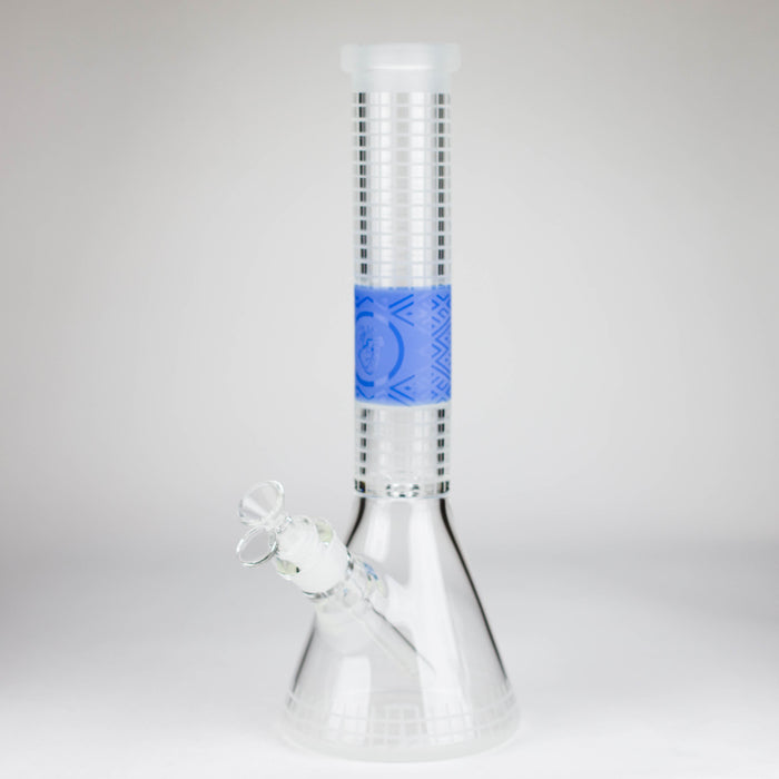 14" Beaker Base Glass Bong [C1035-CC268] Glass Bong Canadian Distributor Jade Blue