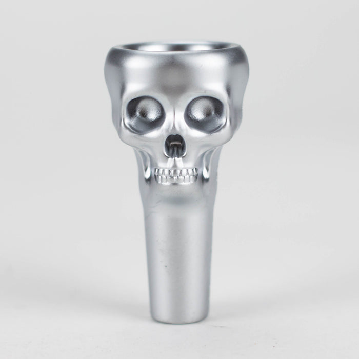 Banger Bros | 2" Skull Magnetic Metal bowl [SMKZ-016] Bowl · Banger · Oil Burner Canadian Distributor White