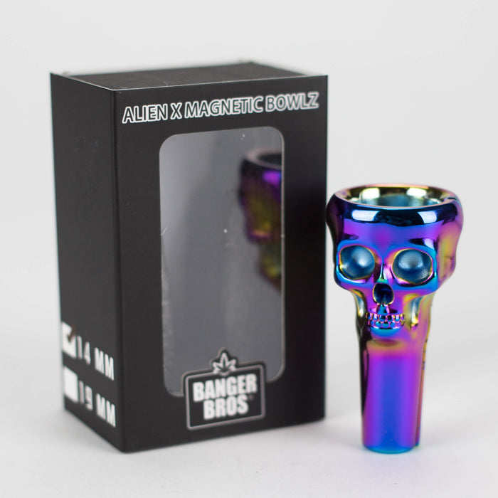 Banger Bros | 2" Skull Magnetic Metal bowl [SMKZ-016] Bowl · Banger · Oil Burner Canadian Distributor
