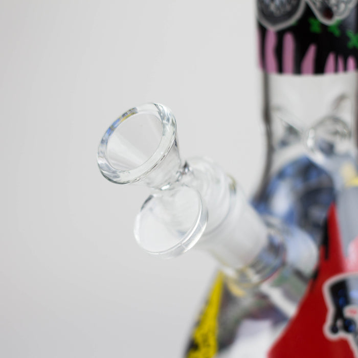 Z10" Glass Bong With Clown Design Glass Bong 777 Smoke