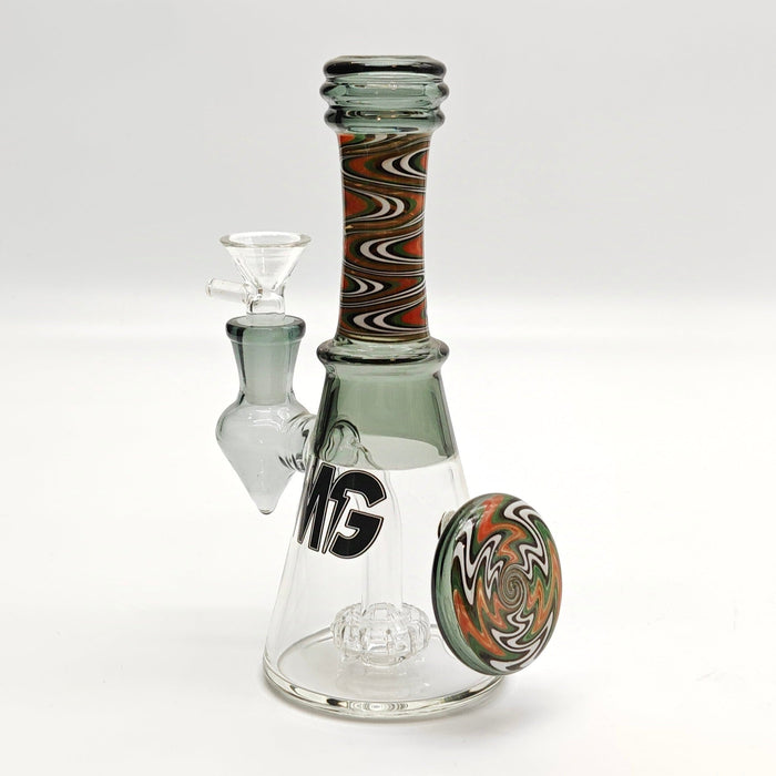6" Wig Wag Dab Rig Glass Rig Super Supplys Inc T-Black