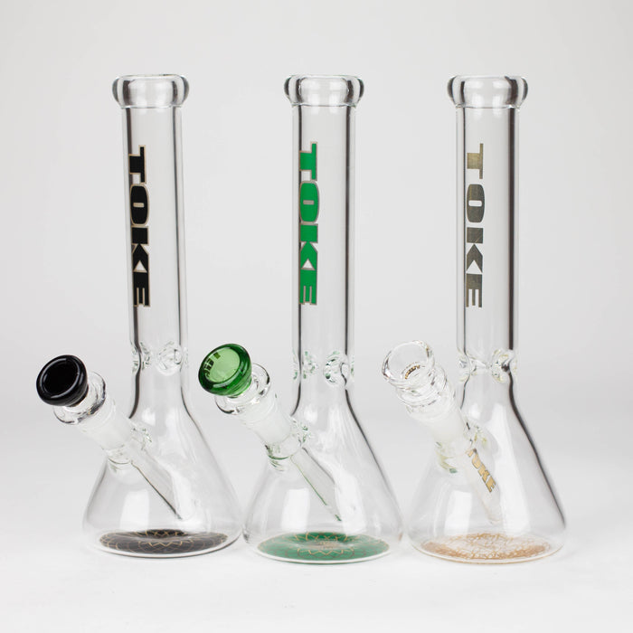 TOKE | 10" Beaker glass water bong Glass Bong Smoking Cat Distribution