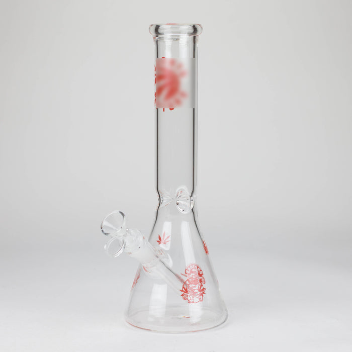 12" TR beaker glass bong Glass Bong Smoking Cat Distribution Red