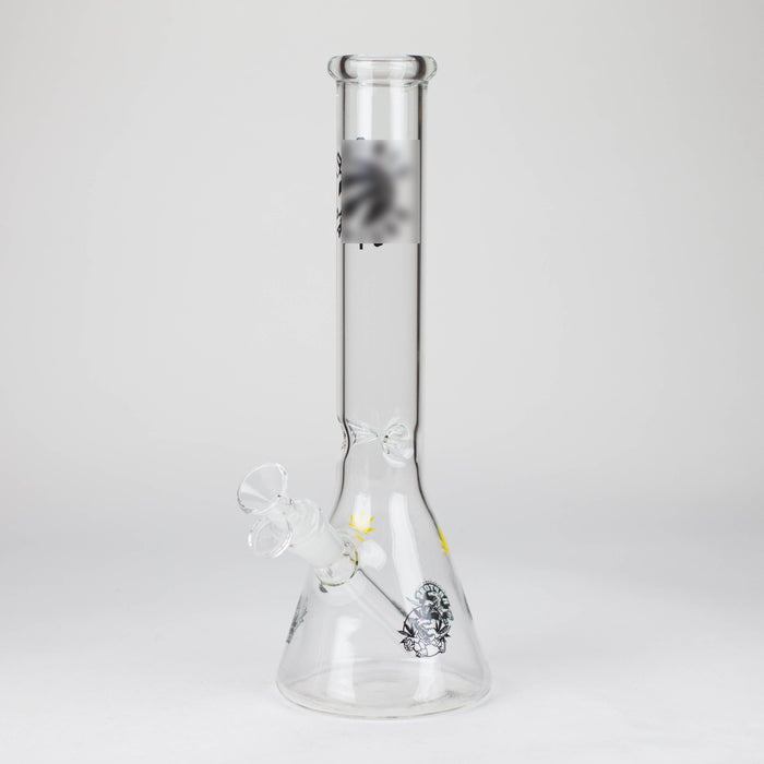 12" TR beaker glass bong Glass Bong Smoking Cat Distribution Black