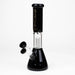 AQUA | 10″ Glass Bong with Percolator & Bowl [B2] Glass Bong Canadian Distributor Black