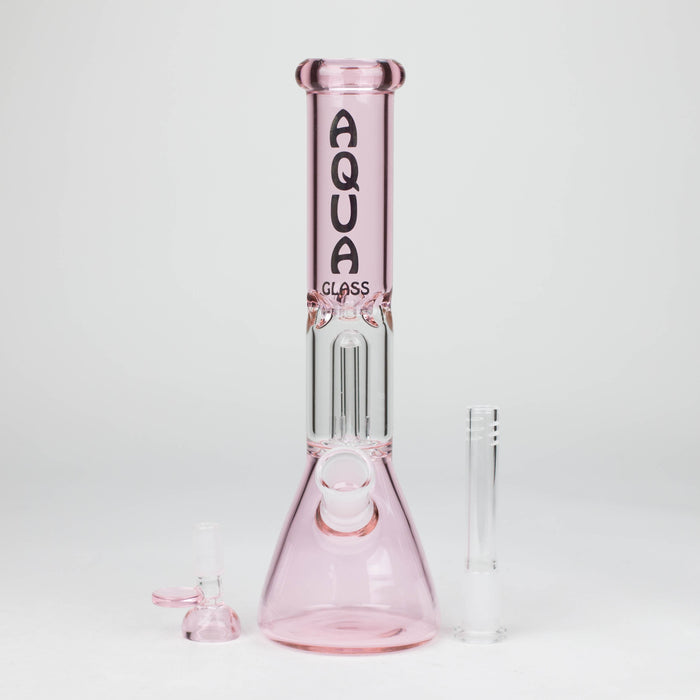 AQUA | 10″ Glass Bong with Percolator & Bowl [B2] Glass Bong Canadian Distributor