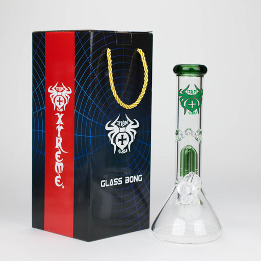 Xtreme | 10" Glass Bong with Percolator &amp; Banger [AK04] Glass Rig Canadian Distributor