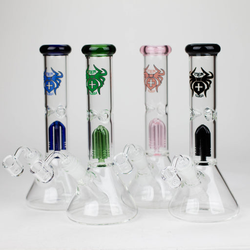 Xtreme | 10" Glass Bong with Percolator &amp; Banger [AK04] Glass Rig Canadian Distributor