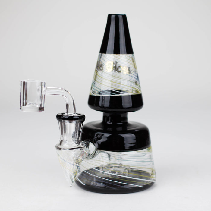 5-3/4" Shatter Rig Glass Rig Super Supplys Inc Black