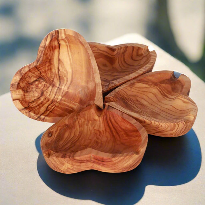 VOW | Olive wood Heart shaped ashtray Wooden Ashtray Variety Olive Wood